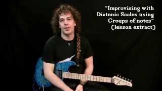 Renaud LouisServais  Guitar lessons  Diatonic scales amp Groups of notes [upl. by Sargent773]