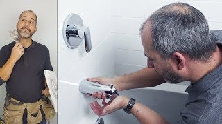 How to Install a Bathroom Finishing Trim Kit [upl. by Neibaf]