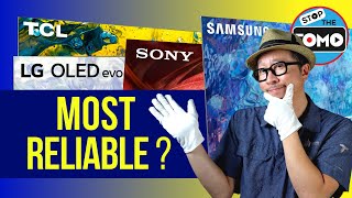 Most Reliable TVs Ranked OLED vs QLED Samsung vs LG TCL Sony Hisense [upl. by Koehler]