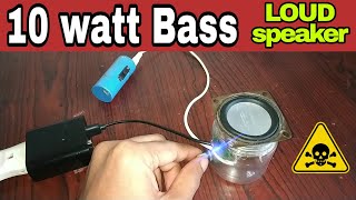 Powerful 10 watt BASS LOUD speaker home made pam8403 audio amplifier 10 watt mini bass speaker subw [upl. by Srini]