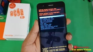 Micromax Canvas Unite 4 Pro Q465 Pattern Unlock  Hard Reset  Factory Reset [upl. by Aciretahs773]