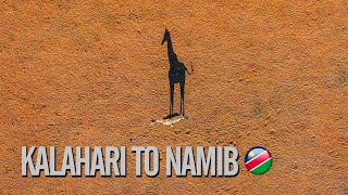 Flying Over Namibia  Episode 1  From Kalahari to Namib 4k [upl. by Latouche955]