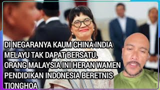 Orang MALAYSIA Ini KAGUM Wamen Pendidikan INDONESIA Seorang TIONGHOA Dan Fasih Berbahasa INDONESIA [upl. by Auqenahc73]