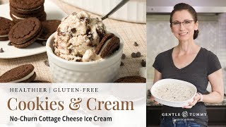 BEST Cottage Cheese Cookies and Cream Ice Cream  GlutenFree [upl. by Chu]