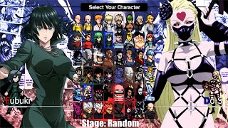 One Punch Man Mugen  Character Selection Screen  Gameplay [upl. by Einattirb]