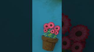 Flower and leaf 3d model texturing  Maya 3d shorts animation maya3danimation maya texturing [upl. by Caines]