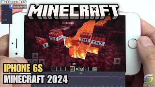 iPhone 6s test game Minecraft 2024  Apple A9 [upl. by Lladnor]