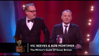 The Writers Guild of Great Britain Vic Reeves amp Bob Mortimer  British Comedy Awards 2012 [upl. by Ityak468]