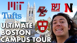 Touring Every College In Boston So You Dont Have To  Harvard MIT BU Northeastern etc [upl. by Ianthe]