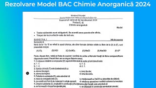 Rezolvare Model Bacalaureat Chimie Anorganică 2024 [upl. by Rikahs]