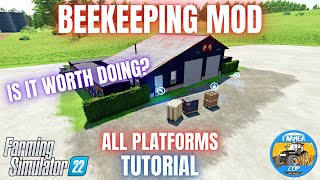 BEEKEEPING MOD TUTORIAL  Farming Simulator 22 [upl. by Llenroc924]