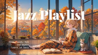 시원한 가을의 감성 멜로디🍂 Autumn Soft Jazz Cafe Music  𝐏𝐥𝐚𝐲𝐥𝐢𝐬𝐭 ☕ 𝟑 𝐇𝐨𝐮𝐫𝐬 가사없는 음악 [upl. by Diva]