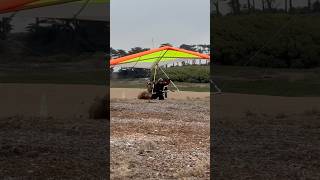 Hangglider belly landing [upl. by Peacock]