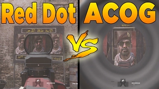 Red Dot VS ACOG Modern Warfare Remastered Attachment Versus [upl. by Thormora859]