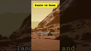 Earth vs Mars earth mars space facts universe nasa shorts [upl. by Nyroc]