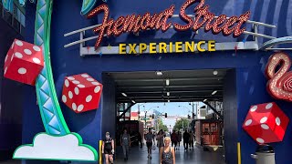 Fremont Street Experience Downtown Las Vegas [upl. by Llenhoj]