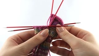 How to Knit Baby Socks 3 Finishing the Heel [upl. by Niliak333]