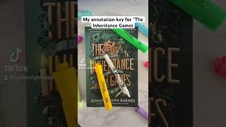 My annotation key for “The Inheritance Games” booktube annotations books theinheritancegames [upl. by Aihsenet]