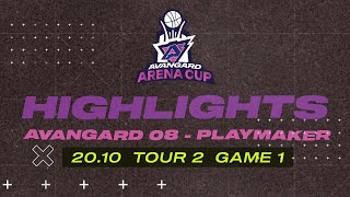 HighlightTour2Game 1AVANGARD 08 vs PLAYMAKER201024 [upl. by Brendon]