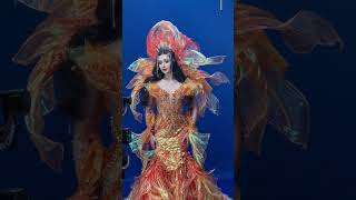 BEHIND THE SHOOT OF AHTISA MANALOS NATIONAL COSTUME quot DYESEBEL quot MISS COSMO 2024 [upl. by Eiroj393]