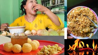 PANIPURI MUKBANG 😋😋aapko jhol wow 😅 [upl. by Gariepy122]