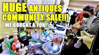 Ep443 The BIGGEST VINTAGE amp ANTIQUES Community Sale In The City 😮😮 Thrift Haul  Shop With Me [upl. by Cathryn629]