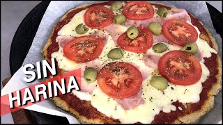 Como hacer PIZZA saludable SIN HARINA [upl. by Alver]