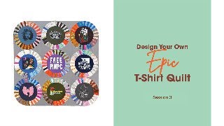 Wrap Up Epic TShirt Quilt Class amp Glare Quilt Pattern Template amp Class Release [upl. by Enenej]