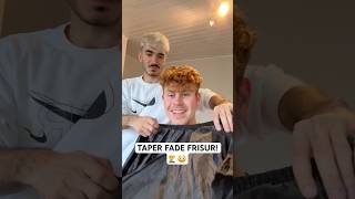 Ich lasse mir TAPER FADE schneiden 💇‍♂️🤯 taperfade jannikfreestyle [upl. by Fredrick950]