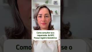 Aprenda como consultar se o requente do BPC possui registro biométrico bpc [upl. by Ardnik]