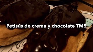 Petisús de crema y chocolate  Recetas Thermomix [upl. by Krissie101]