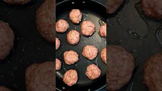 Meatballs In Mushroom Onion Gravy  Beef Recipe  BEEF  The Southern Mountain Kitchen shorts [upl. by Aihtebat114]