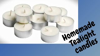 6 types of Tea light candle makingHome made tea light candle holderHow to make tea light candles [upl. by Ainatit562]