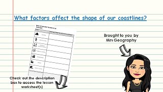 What factors affect the shape of our coastlines [upl. by Llednahs]