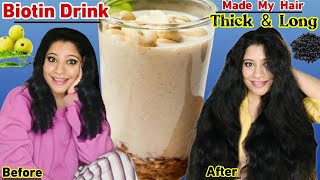 BiotinIronCalcium Rich Drink Made My Hair 10× Thick amp LongBiotin Drink For Hair ।Garima Singh [upl. by Erine]