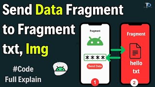 Pass  Send Data from one Fragment to Another Fragment in Android Studio [upl. by Gut]