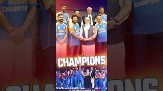 PM Modi meets T20 Cricket World Cup champions  Indian Cricket team  shorts [upl. by Swithbart236]