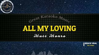 All My Loving KARAOKE Matt Monro [upl. by Arjun]