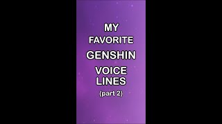 My FAV GenshinImpact voice lines 🤩 Part 2 genshinvoicelines itto baal klee gorou rosaria [upl. by Charlotte89]