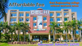 DELHI INSTITUTE OF ENGINEERING AND TECHNOLOGY DIET meerut vlog aktu university diet [upl. by Irneh]