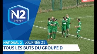 21ème journée  National 2D  Tous les buts [upl. by Sontich]