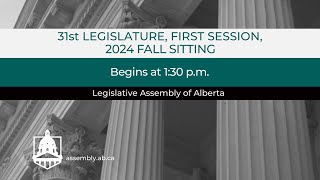 November 7th 2024  Afternoon Session  Legislative Assembly of Alberta [upl. by Idleman]