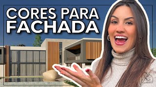 COMO ESCOLHER CORES DE FACHADA PARA CASAS  Combinações de pintura para paredes externas e muros [upl. by Animrac]