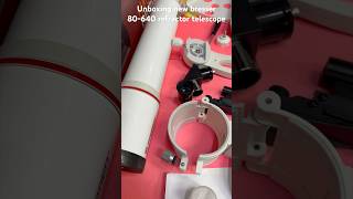 unboxing bresser telescope 80640mm refractor astronomy planets astrophotography shorts travel [upl. by Ailegra502]