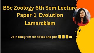 L4Lamarckism  Bsc Zoology 6th sem notes lamarckism evolution theory [upl. by Charry313]