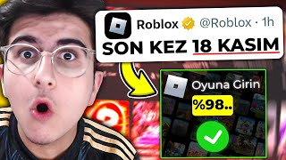 ROBLOX KESİN AÇILMA GÜNÜ NE ZAMAN 😯 [upl. by Hakan]