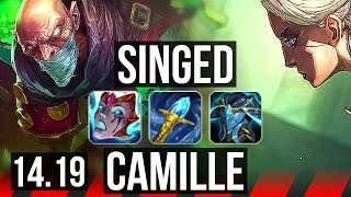 SINGED vs CAMILLE TOP  1100 games  EUW Master  1419 [upl. by Suciram774]