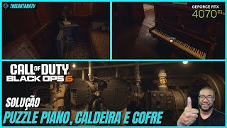 Solução para PUZZLE da CALDEIRA PIANO e COFRE no Call of Duty Black Ops 6 [upl. by Alcot]