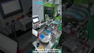 Pipette Tip Loader For 1000ul Tips Manufacturing  Connect With Injection Machine Pipette Tip Making [upl. by Nagud609]