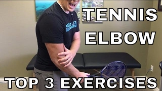 Tennis Elbow Top 3 Exercises Lateral Epicondylitis [upl. by Wade]